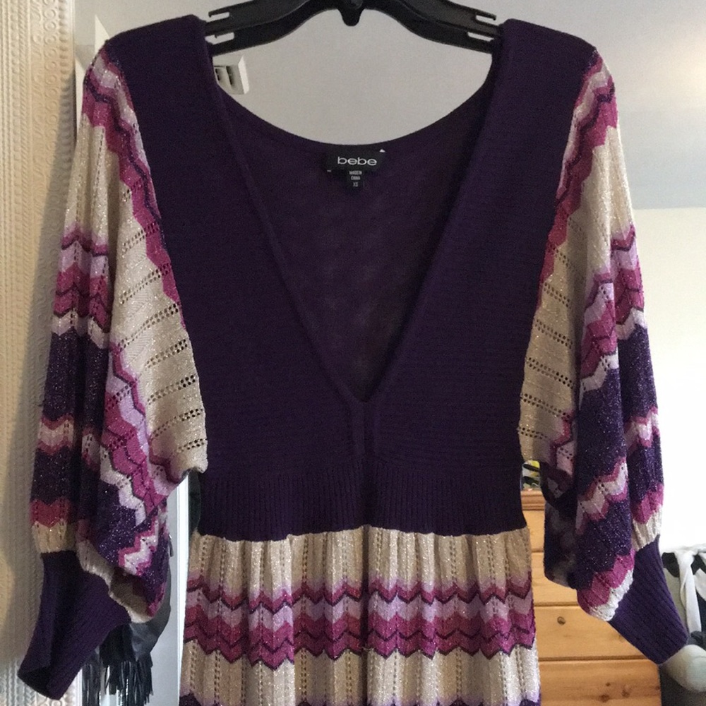 Bebe XS Dress with Deep V